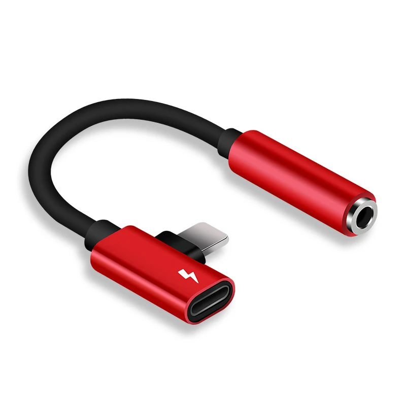 Suitable for apple mobile phone music charging 2-in-1 adapter wiring 3.5mm TYPE C adapter