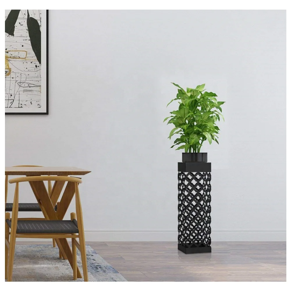 
New Umbrella Holder Laser Cutting Square Metal Umbrella Stand 