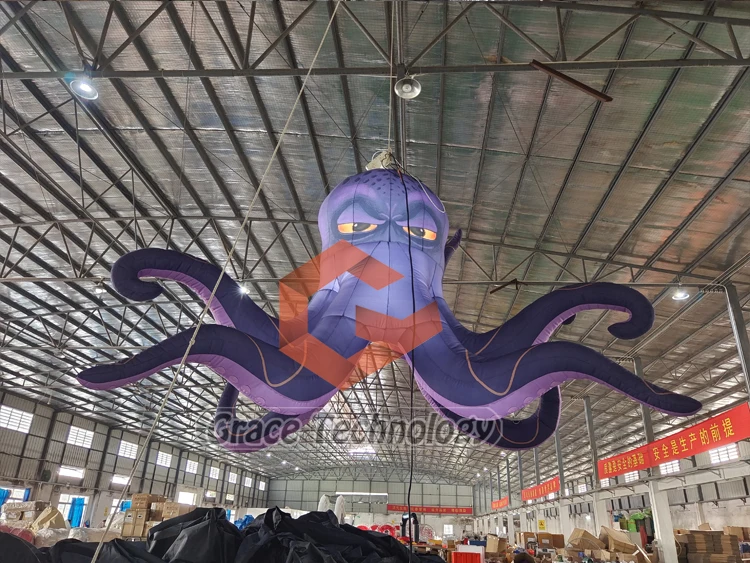 Giant Inflatable Octopus Outdoor Events Parties Festivals Stage Decor Led Lights Blow Up Octopus Replicates For Sale