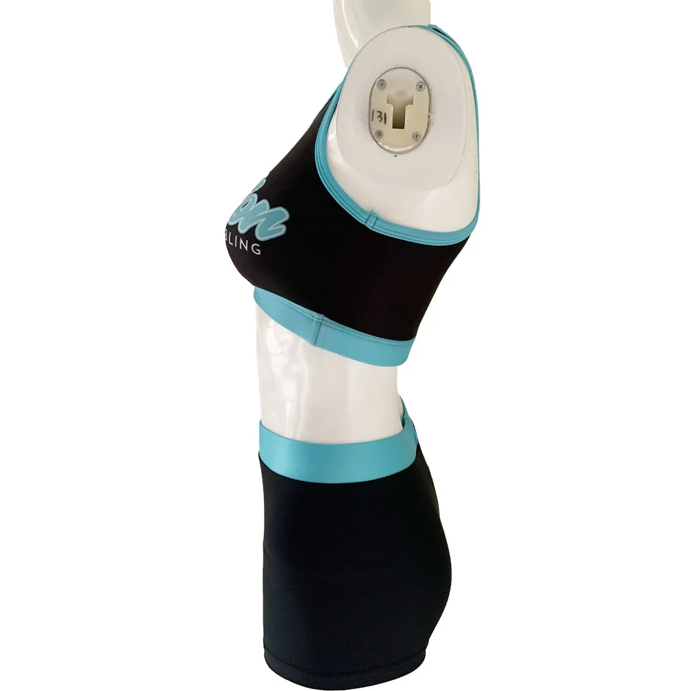 2020 girls cheerleader cheerleading practice wear training sports bra and shorts