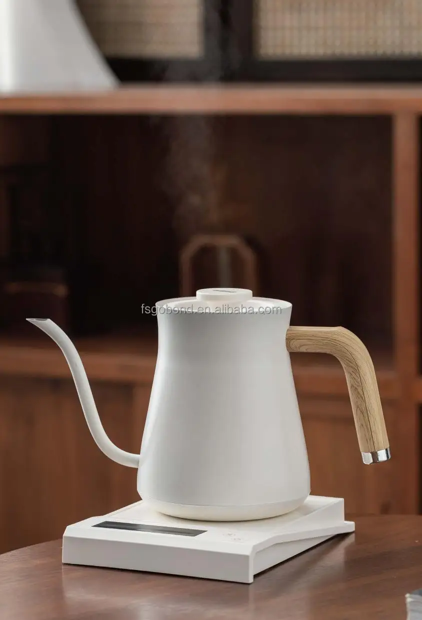 Hotsales goose neck 0.8L Digital Stainless Steel Tea Coffee Kettle electric household office goose neck electric kettle