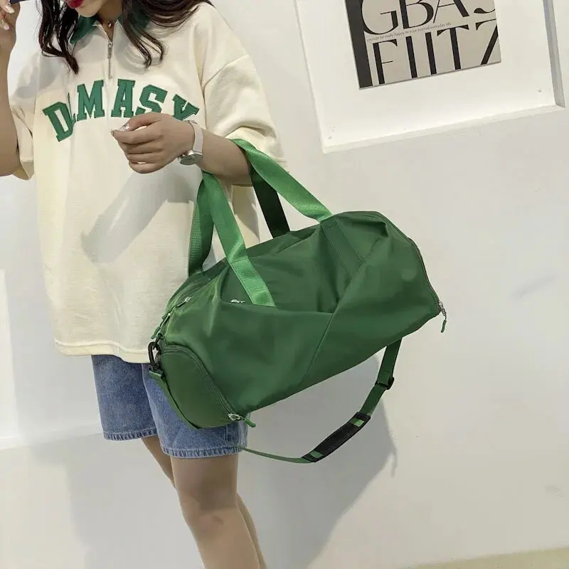 Waterproof Gym Sports Bags Men Women molle Fitness Training Bag Multifunctional Nylon travel Duffel Bag With Shoe Compartment