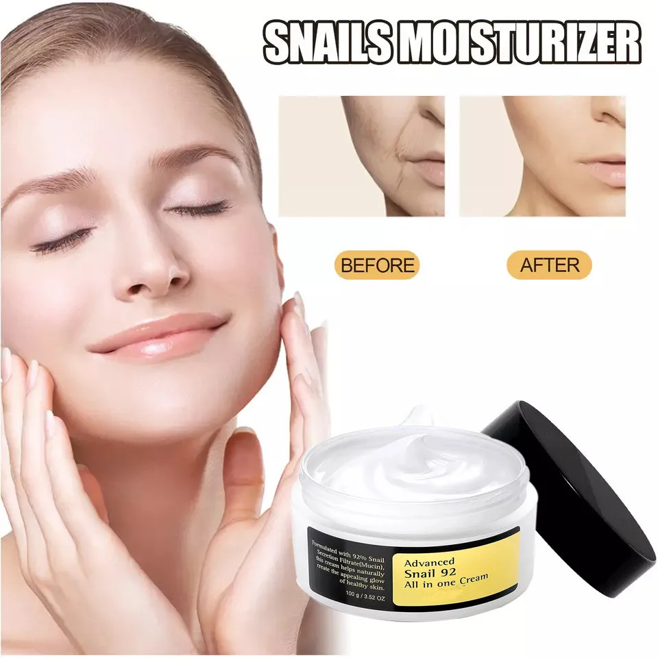 Customizable 92% Snail Mucin Sodium Hyaluronate good moisturizer face cream collagen face cream face moisturizer for dry skin