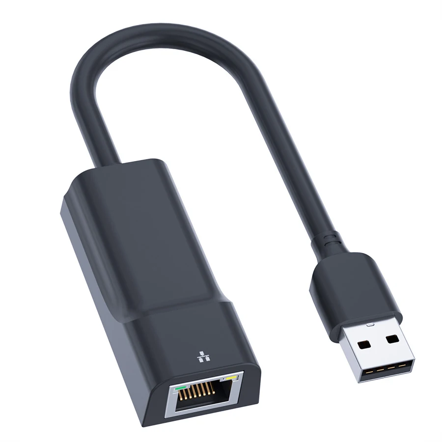
Soomfon USB AM to RJ45 Ethernet Connector USB Ethernet Network Card Adapter 