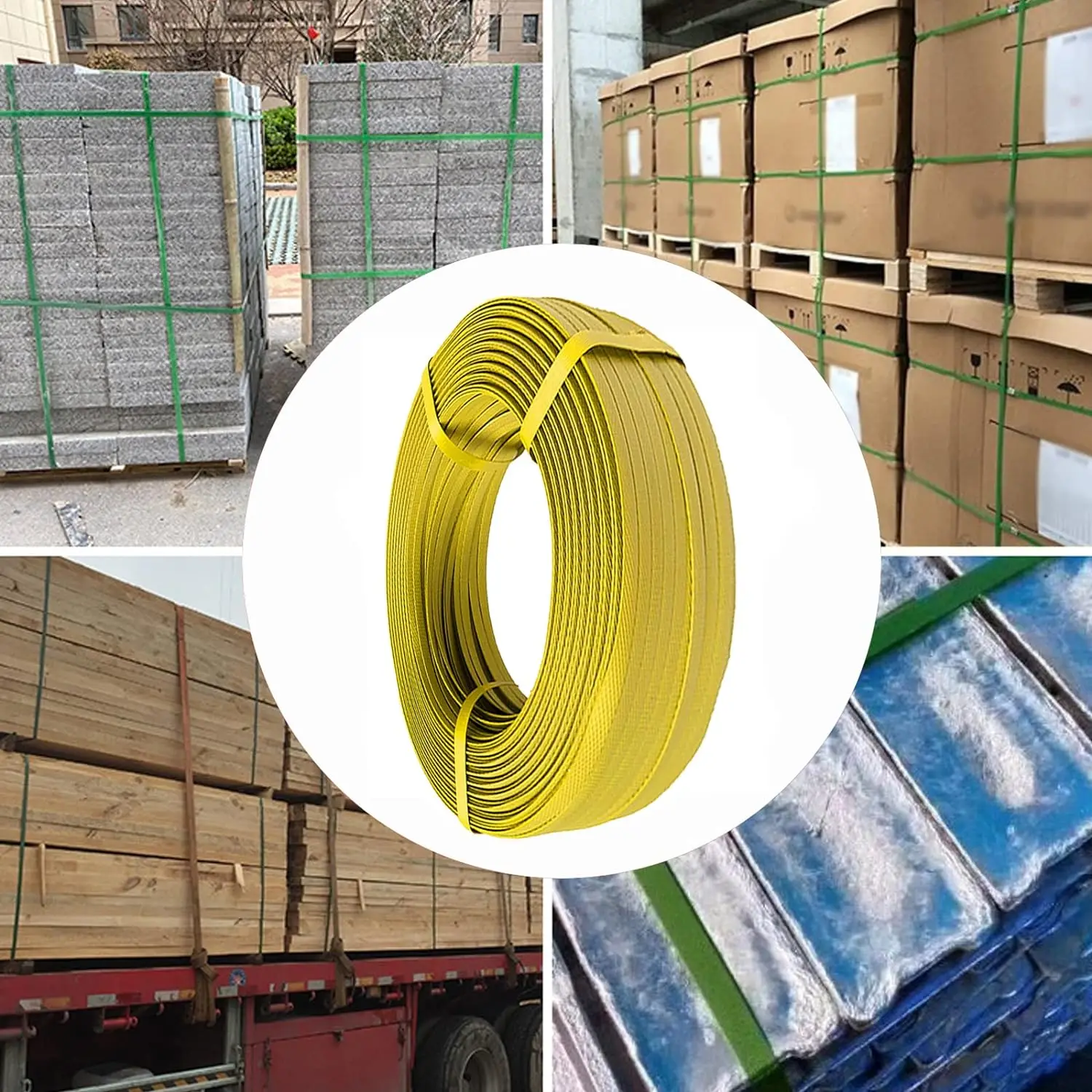 Poly Strapping Roll for Use with Manual Strapping tools , PP Packing belt for timber , Papers ,Pipes