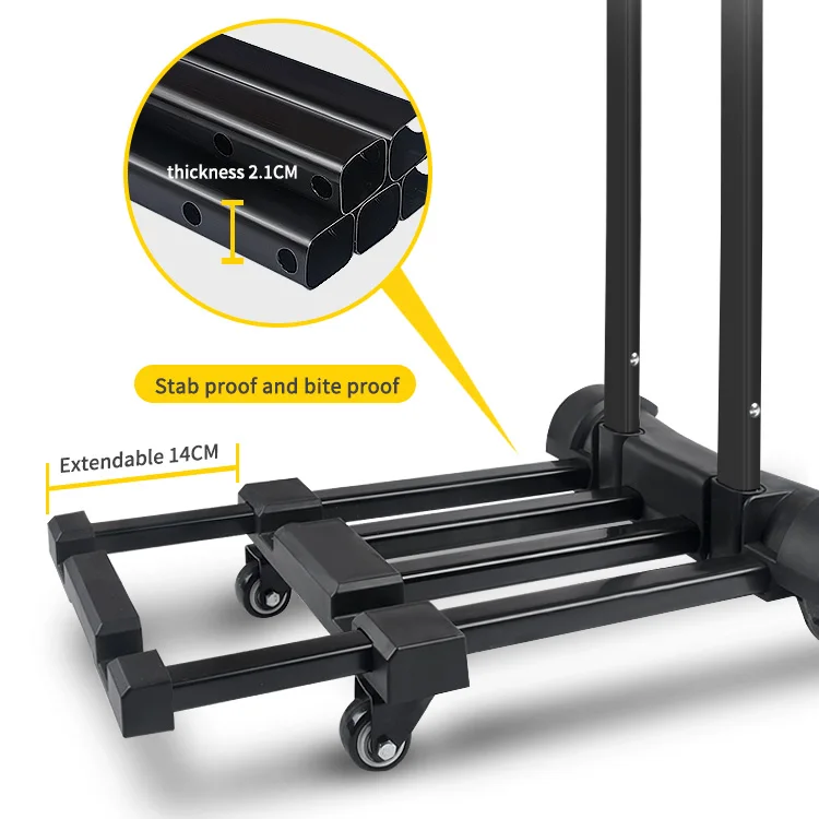 Folding Hand carts Truck Portable Dolly Compact Utility Move Luggage Cart with 50Kg Heavy Duty 4 Wheels Solid Construction
