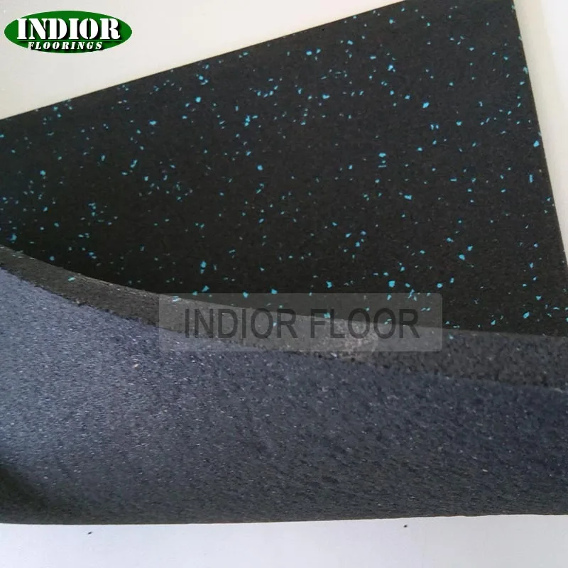 15mm Thick EPDM Fleck Rubber Floor Tiles Anti-Slip Gym Rubber Mat Tiles Granules Outdoor Playgrounds 15 mm Thick Rubber Brick