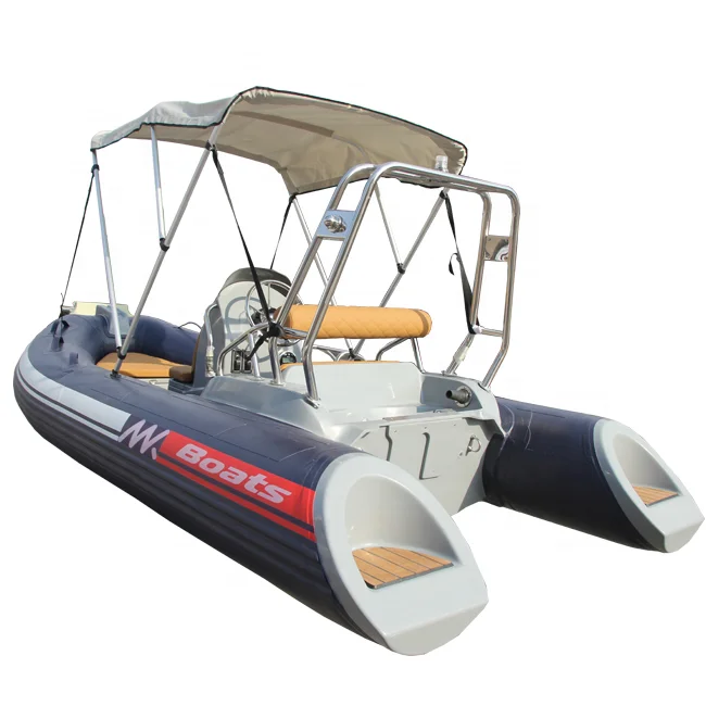High Speed 13ft Rib390 Orca Hypalon/PVC Semi-Rigid Fiberglass RIB Inflatable Boats