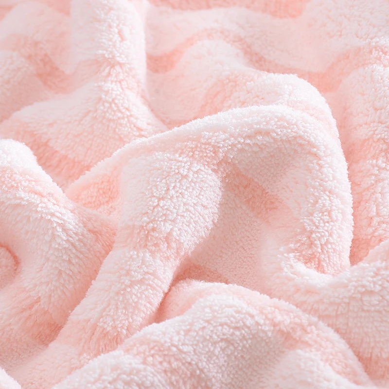 Soft Coral Fleece plush microfiber beach towel and Bath Towel Sets