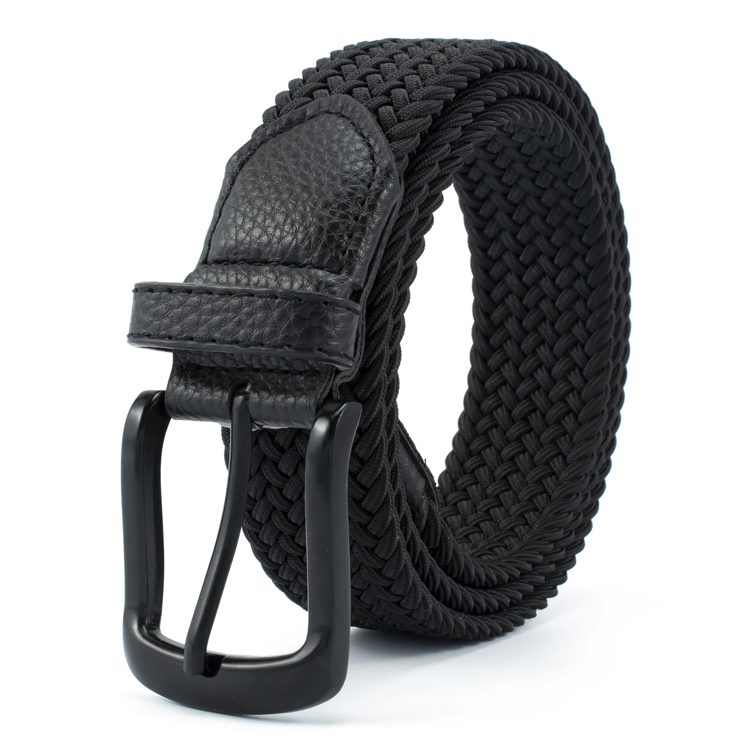 3537 Hot Top High Quality Braided Customize Logo Elastic Stretch Woven Belt