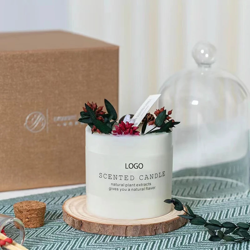 Luxury scented candles soy wax and fragrance oils aromatic candles wholesale with glass jar tin candle gift box