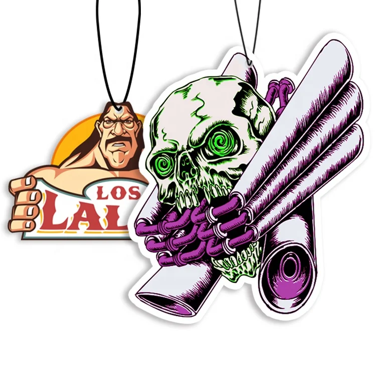 Customized natural air freshener for car name brand air fresheners