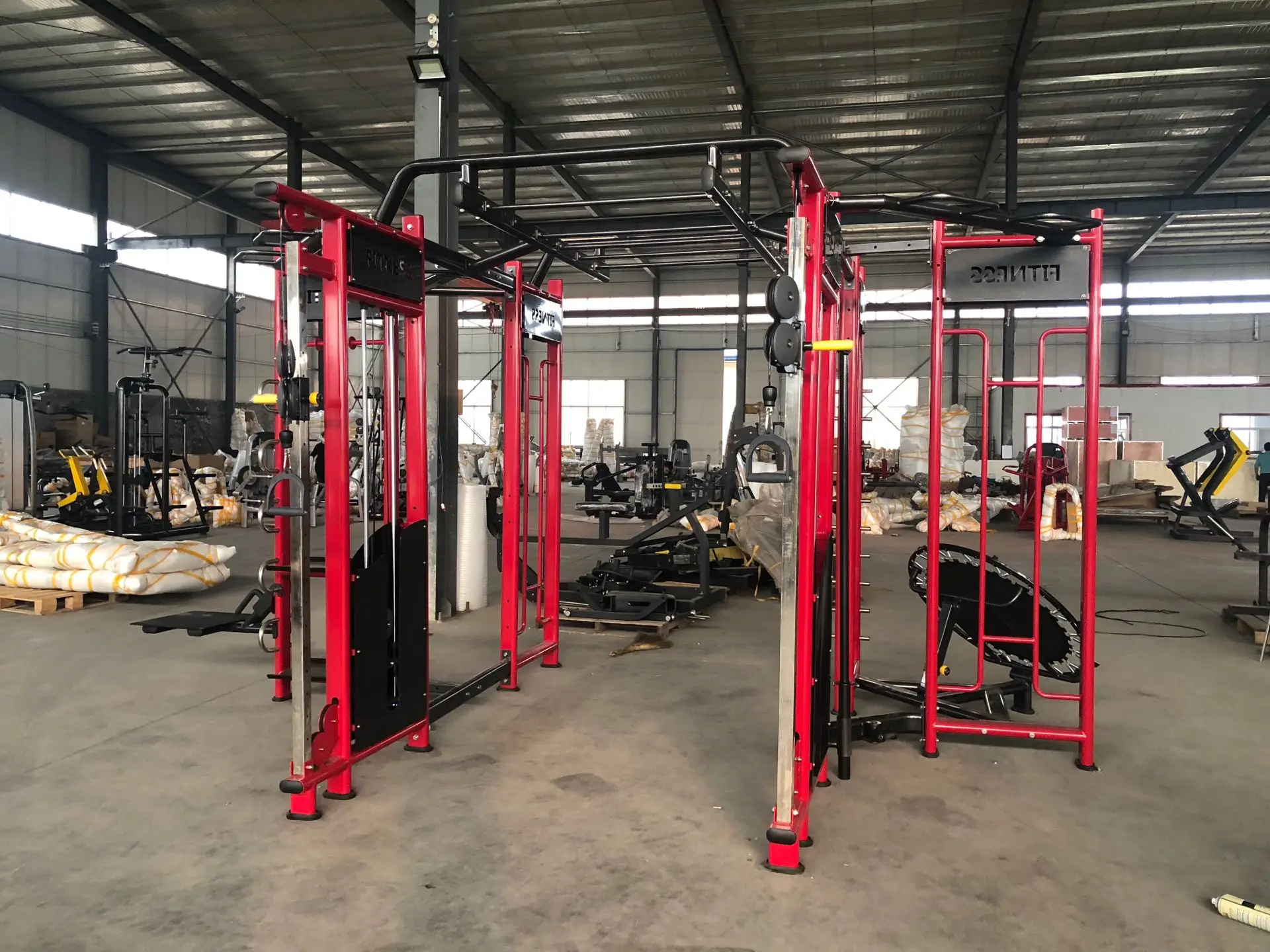 Commercial Fitness Multi Function Jungle Free Weight Synergy 360 8 Gates Equipment With Whole Set of Accessories