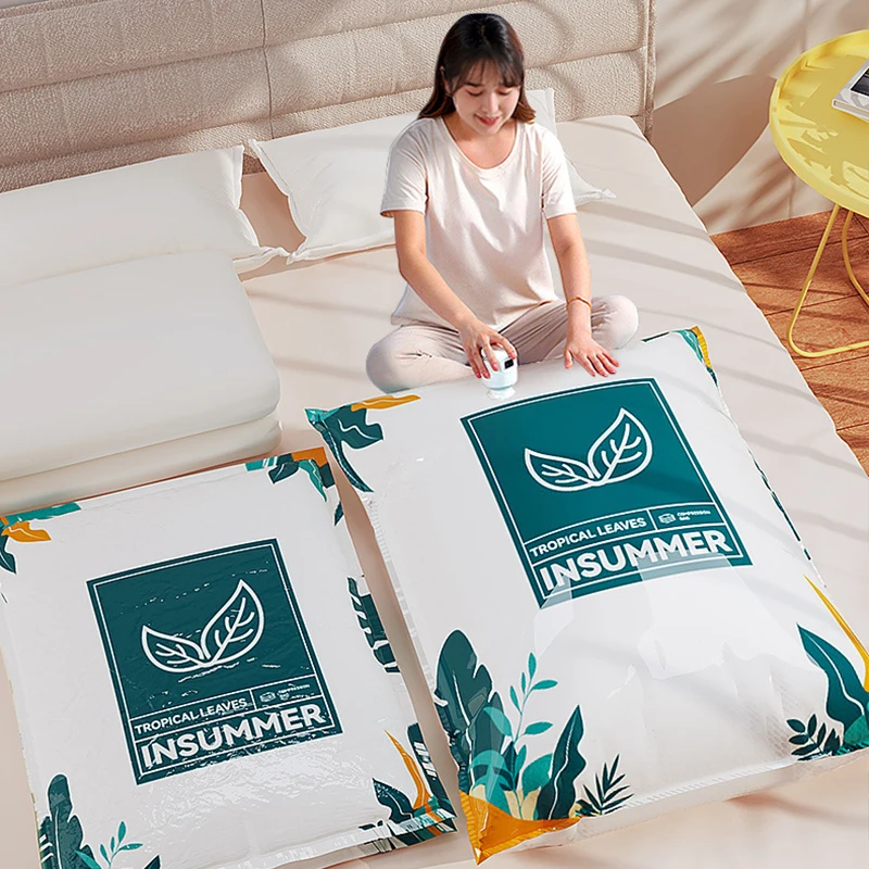 LTT1713  Hot Sale Quilt Clothes Travel Vacuum Sealer Bag Custom Packing Shrink Vacuum Storage Bag