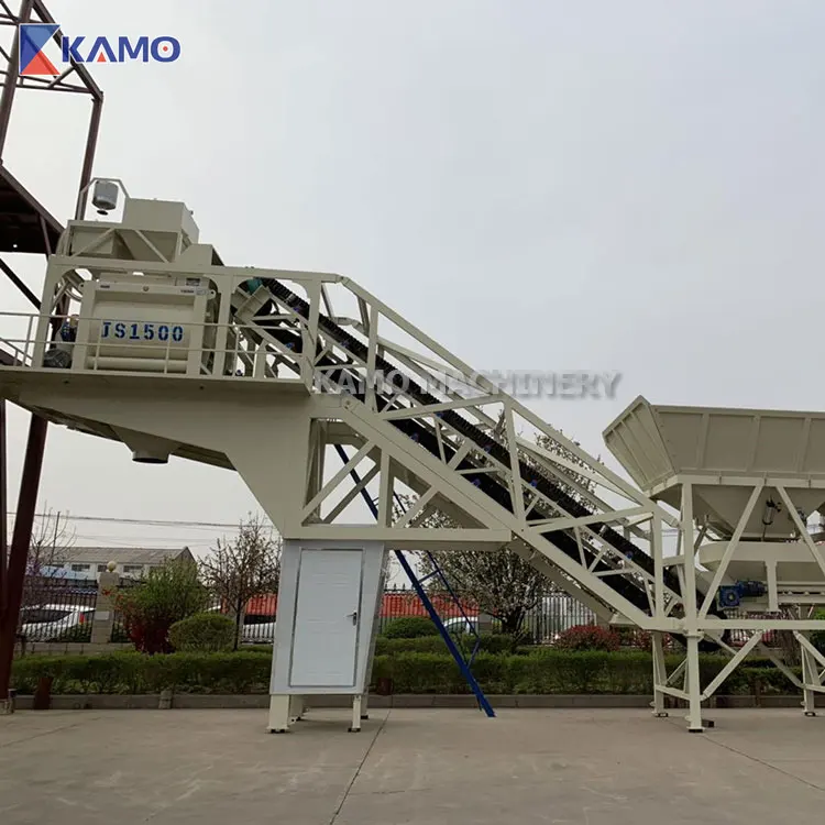 High Quality Mobile Concrete Mixing Plant Supplier yhzs75 mobile concrete batching plant for sale