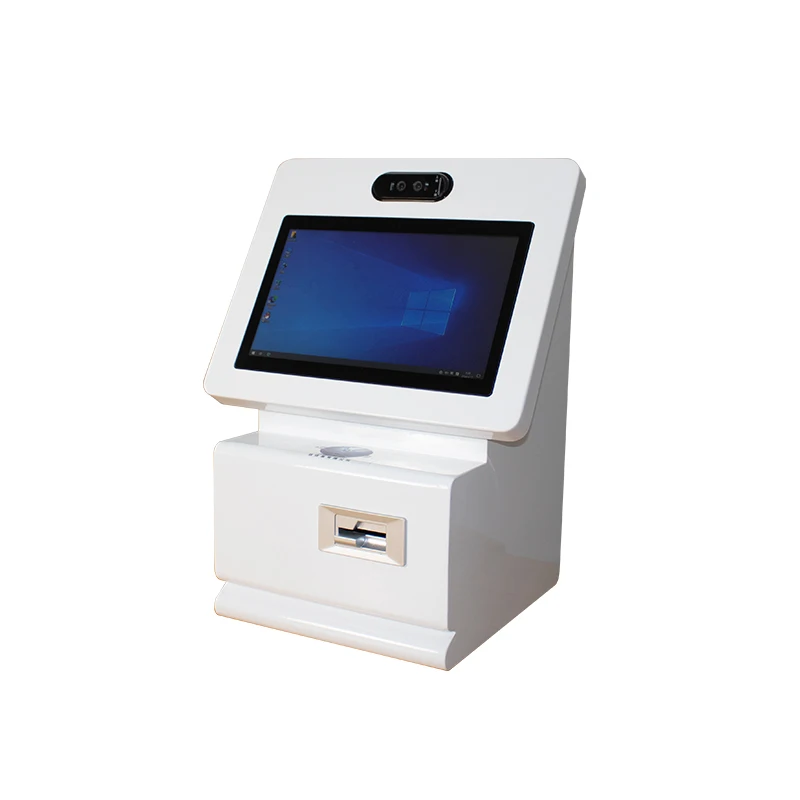 self check in kiosk countertop touch screen face recognition for hotel room card dispenser smart hotel self service cash kiosk