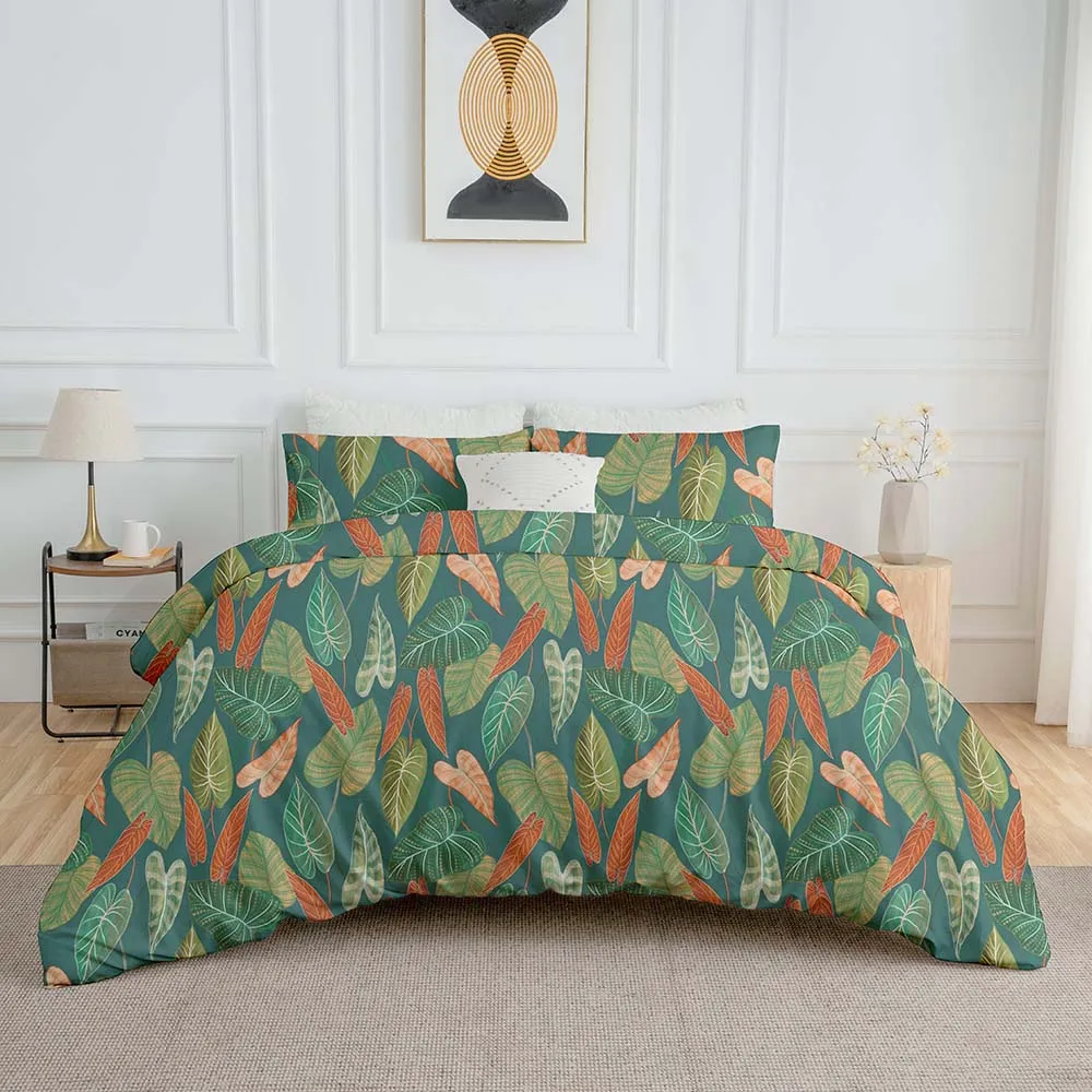 Wholesale Customized Microfiber Duvet Cover Quilt Set Floral Printed for Hotels Bulk Supplier