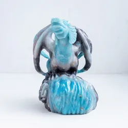 Wholesale Natural Hand Carved Trolleite Crystal Fly Dragon Skulls Folk Crafts Healing Stone For Hallowmas Decoration