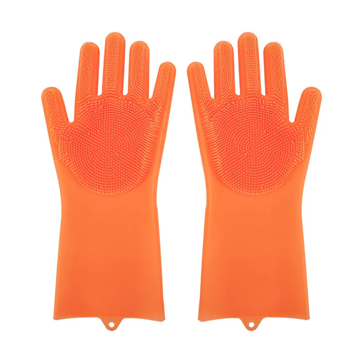 GOURMAID Food Grade Silicone Dishwashing Gloves  Kitchen Cleaning Gloves Silicone Gloves
