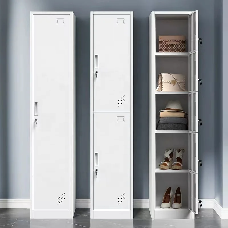 Huiyang Single Locker Metal Wardrobe with 2 Doors Steel Cabinet Vertical Locker With Drawer