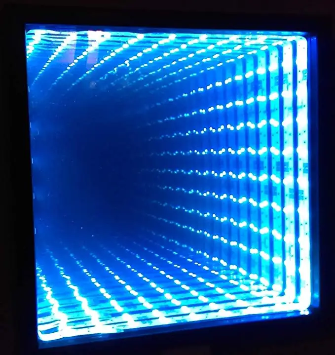 Decorative Infinity Mirror Top 800x600mm Wall Mounted Lighted Mirror RGB Illuminated Bathroom Led Lighted Magic 3D Wall Hanging