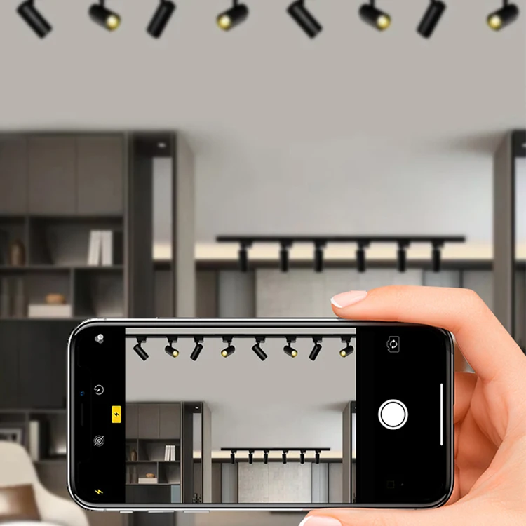 Surface Mounted Indoor Ceiling Lighting Adjustable 10watt 20watt 30watt Led Track Spotlight