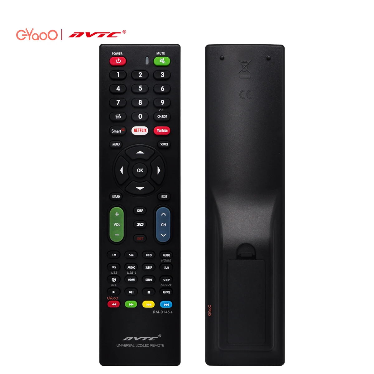 NVTC RM-014S+ Smart LCD LED Android TV Universal Remote Control With Netflix Youtube