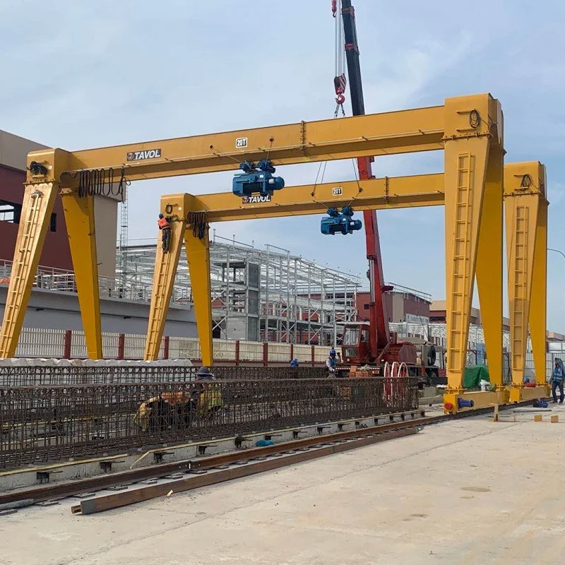 5 ton 10 ton 20 ton Rail Mounted Gantry Crane Mobile Travelling Gantry Cranes with Overhang for Granite Industrial Factory price