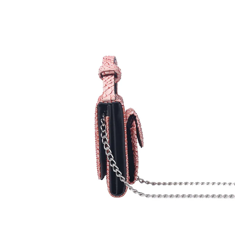 New fashion Pu leather alligator pattern ladies crossbody shoulder chain card bags mini purse and handbags women