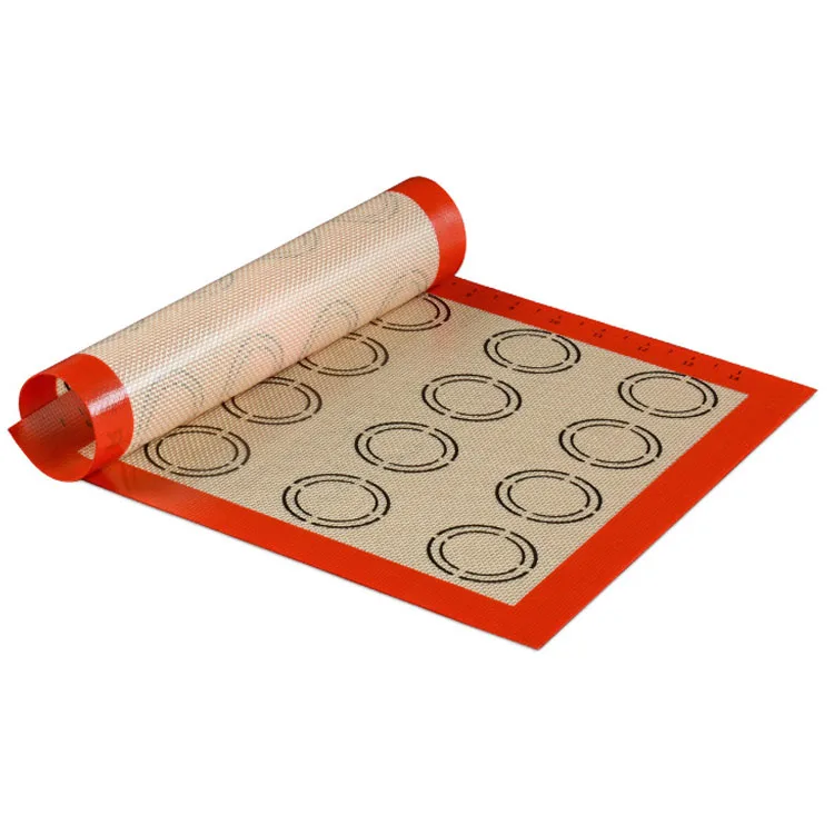 OEM цветной антипригарный силиконовый коврик для выпечки макарунов