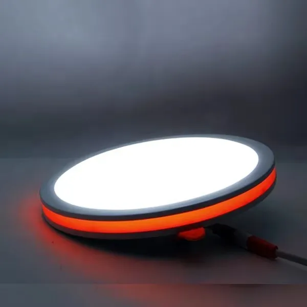 Manufacturer direct sales circular LED ceiling light, low-priced LED embedded panel light, free opening hole design