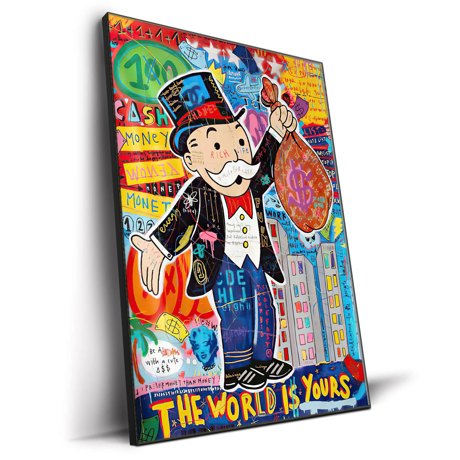 Living Room Street Pop Art Picture Canvas Prints Poster Graffiti Art for Wall Decoration