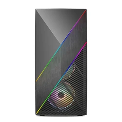 wholesale two bars full side transparent tempered glass RGB computer cases & towers with 6 rgb fans