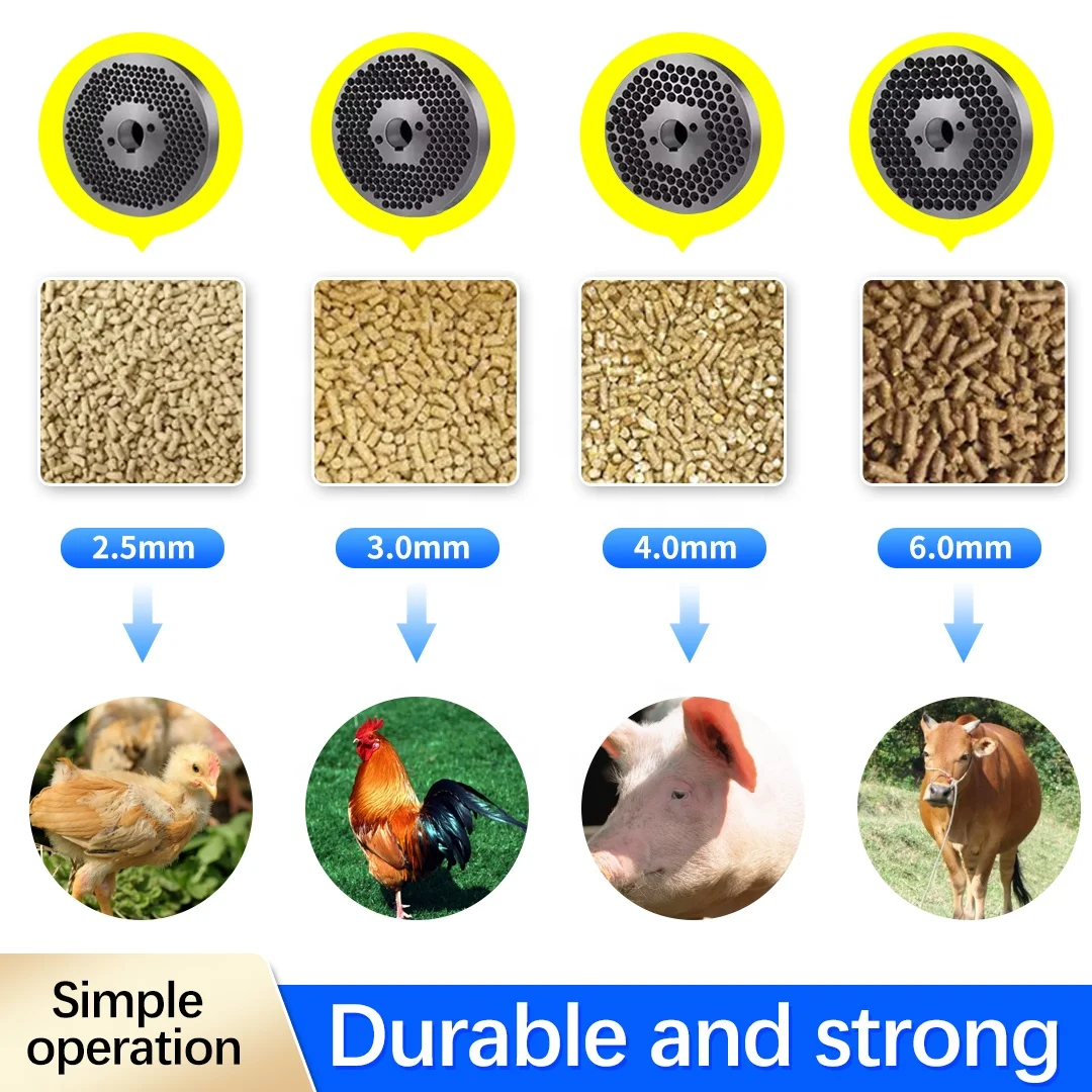 100-120kg/h feed pallet mill feed processing machine factory price