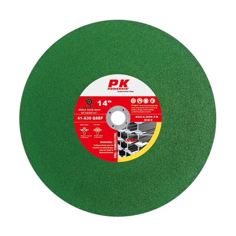 Factory Wholesale 14 Inch Double Net Cutting Disc For Cast Iron Metal and Inox Resin Bonded Abrasive Disc Cut Off Discs