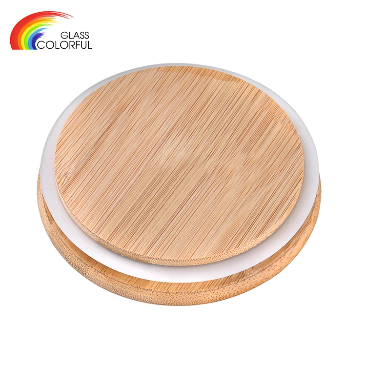 Borosilicate kitchen storage glass jar food container with bamboo lid high borosilicate glass airtight food storage