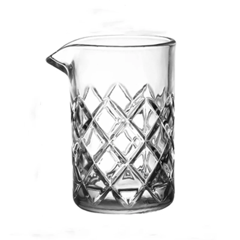New 500 ml/700 ml shaker glassware stirring glass engraved crystal mixing glass