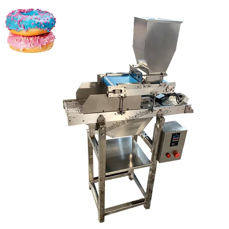 Sugar salt spreading machine crushed peanuts spreading machine for making cookies
