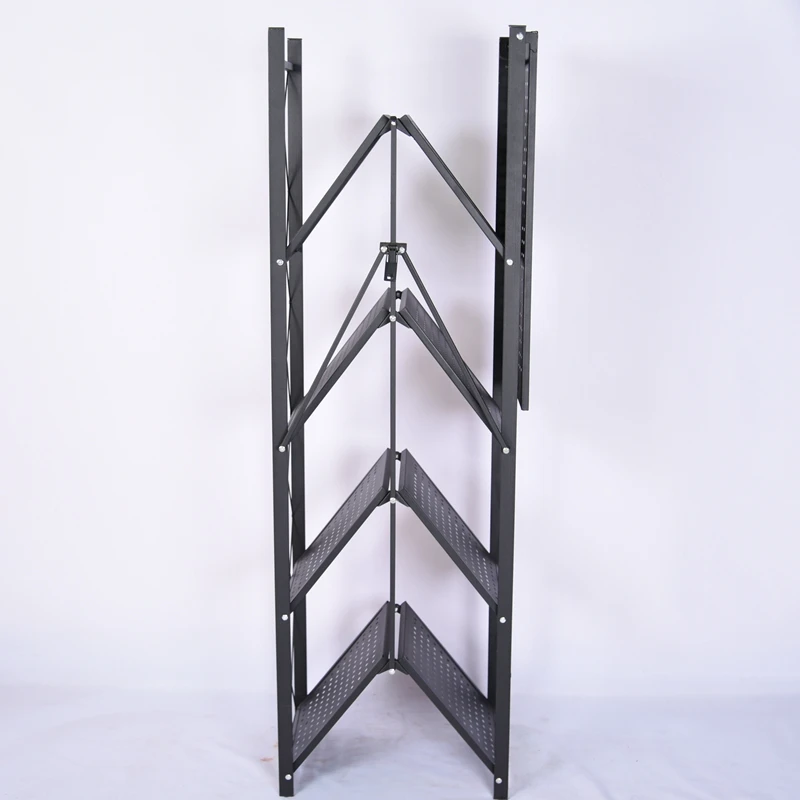 Wholesale Cheap Price Free Sample Home Storage Foldable Shelves 5 Tier Metal Kitchen Shelf Racks
