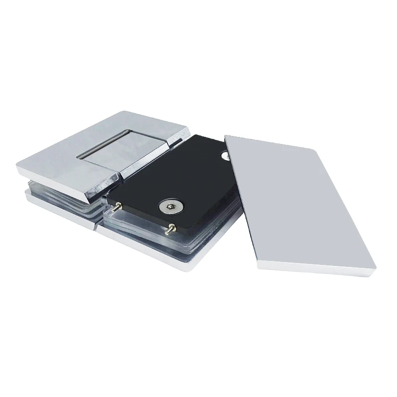 Kensharp High Quality Brass Material 180 Degree  with Decorative Cover Glass to Glass Adjustable Hydraulic Shower Hinge