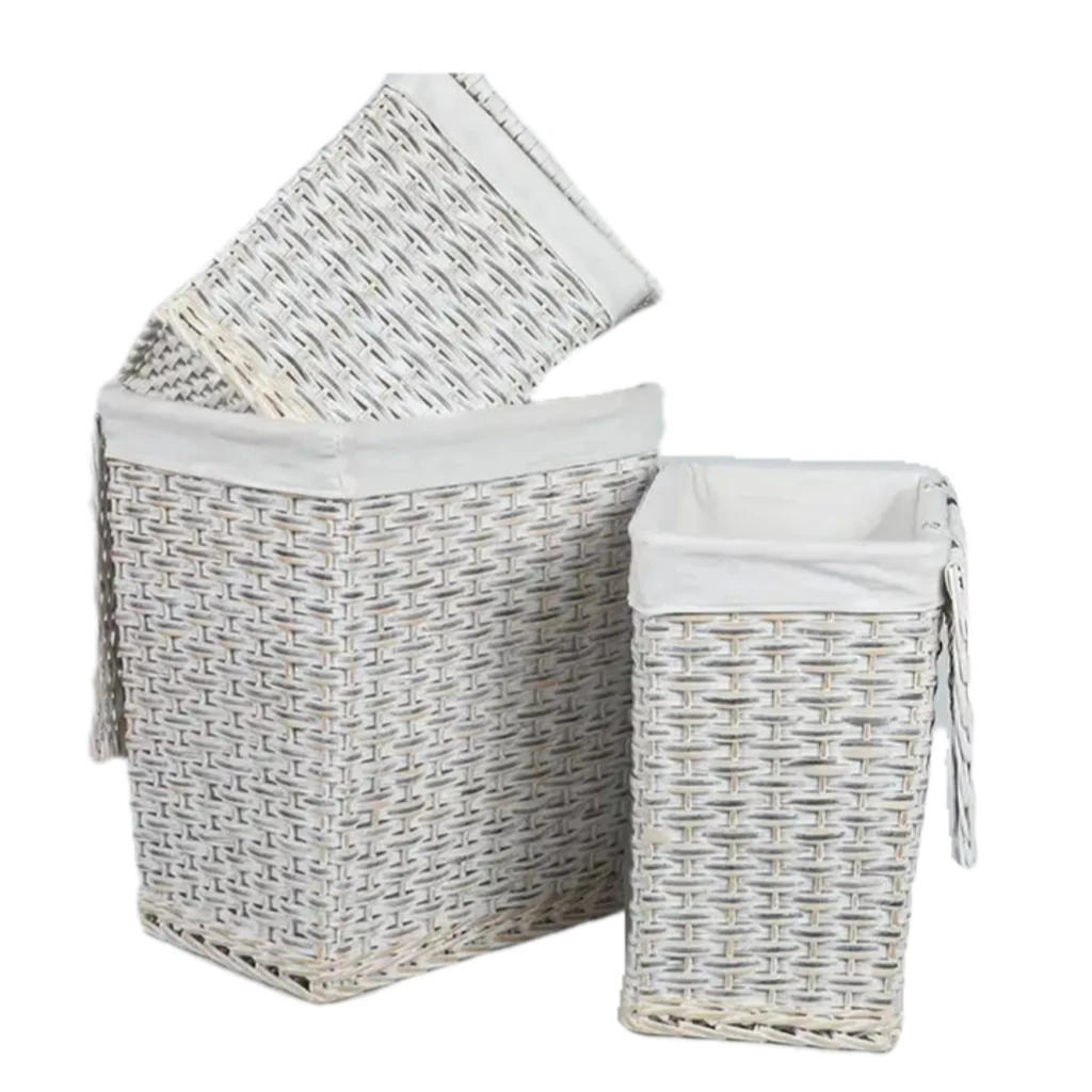 Eco Friendly Handmade Wooden Large Capacity Bedroom Foldable Toy Storage Boxes Laundry Storage Basket