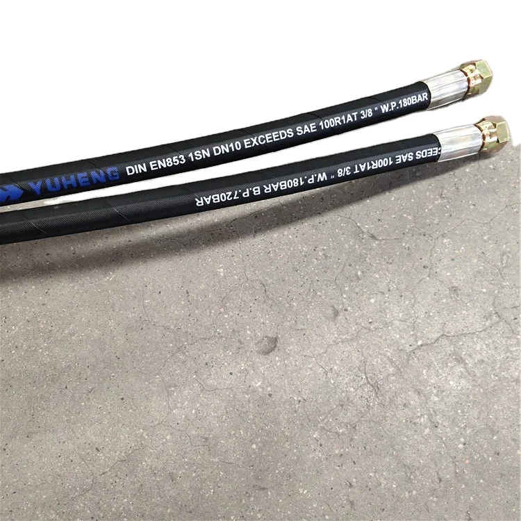 Hydraulic oil pipe rubber hose assembly