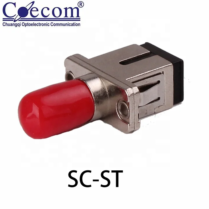 ROHS ST - SC Fiber Adapter Hybrid Optical Fiber Adapter Fiber Optic Adapter, Low Insert Loss