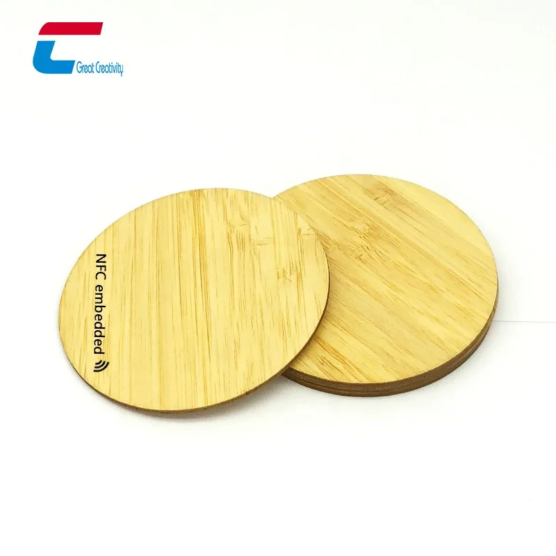 Cheap Price Wood NFC Card Solid Wood Blank Cards with NFC Chip for Business, Access Control