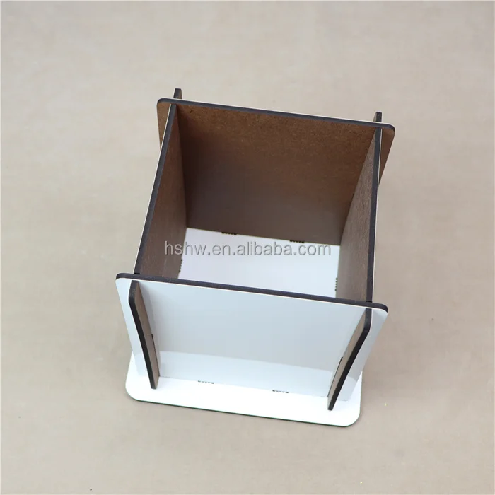 Trending New Products Printable Diy Wood Keepsake Box Gifts White Glossy Coating MDF Sublimation Boxes