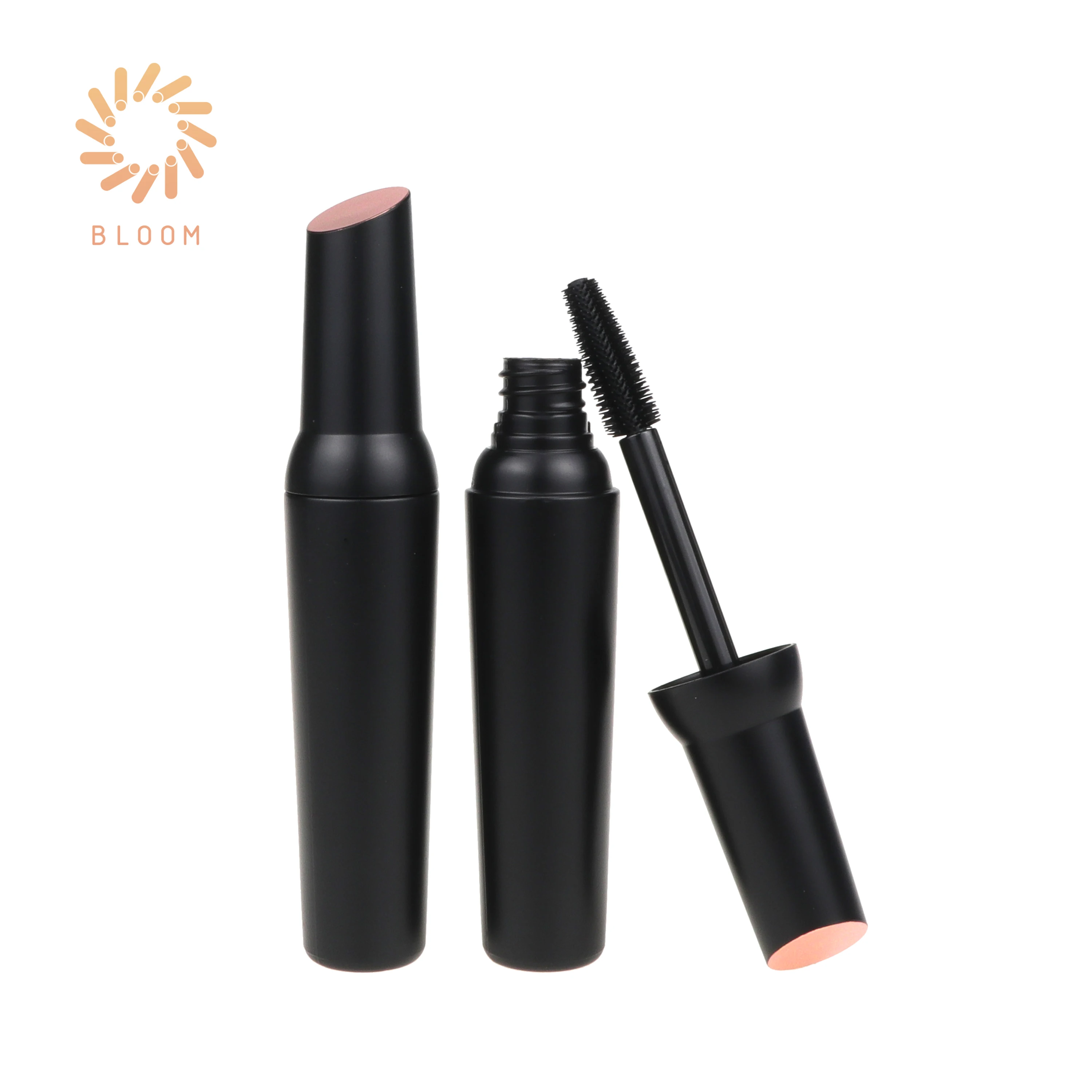 Bloompack Makeup 19.5ml Maskara Packaging Unique Shape Liquid Empty Mascara Bottle Tube with Silicone Brush