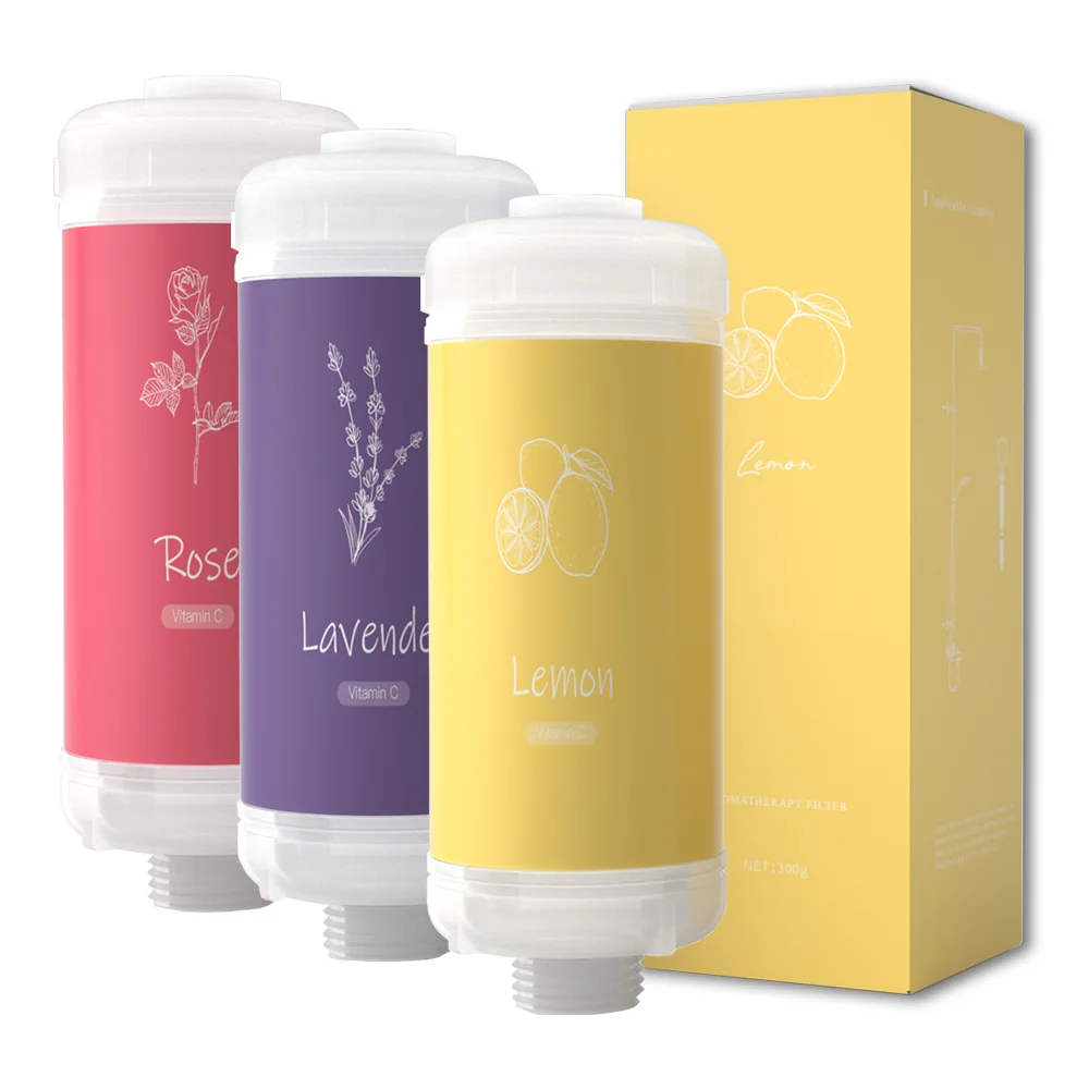 Anti-aging Fragrance Shower Head Filter Vitamin C Skin Care Removing Chlorine For Home Scent SPA Aroma Vitarain Shower Filters