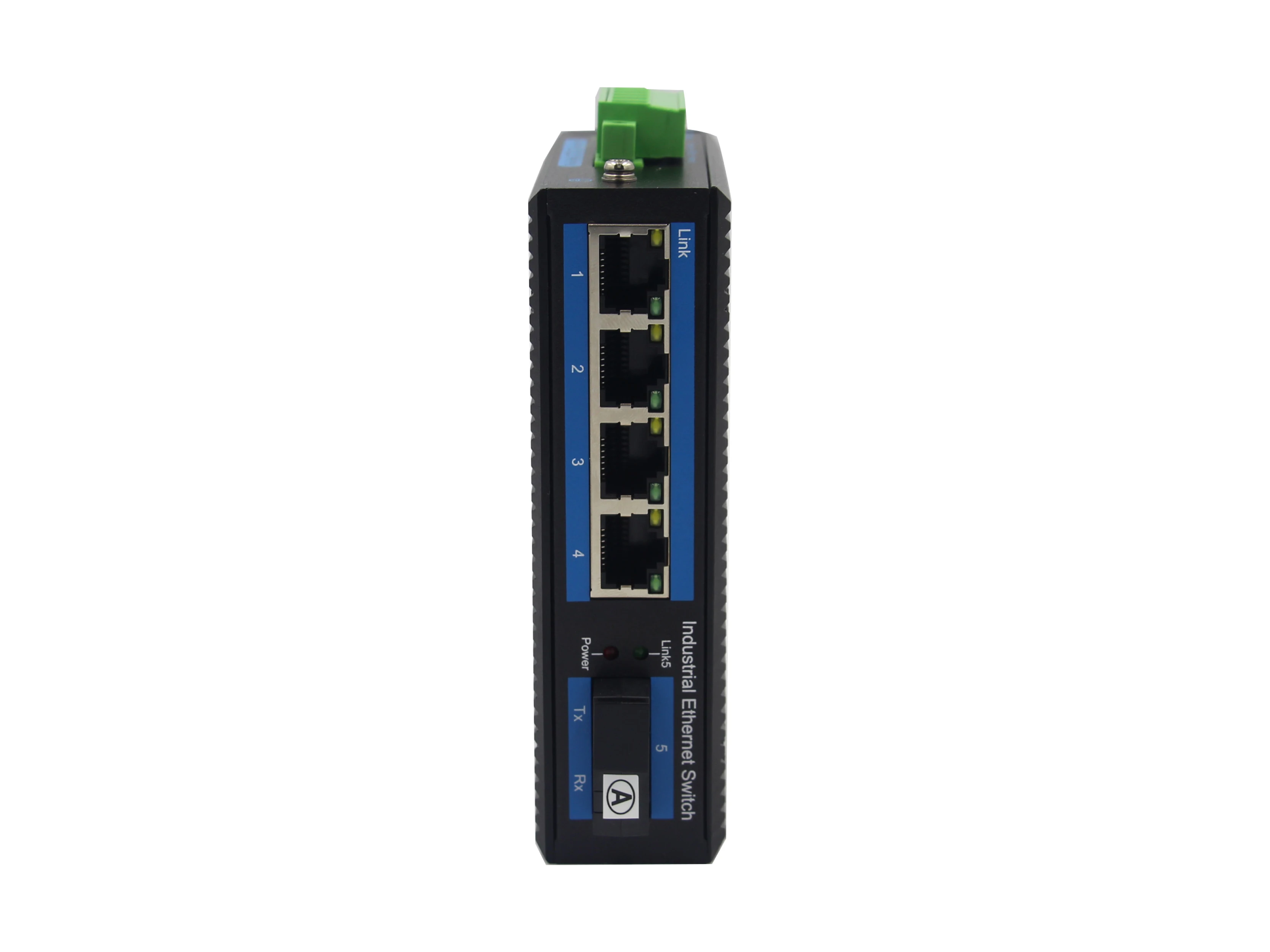 Industrial Grade 4-Port 10/100/1000Mbps RJ45 + 1-Port 1000Mbps Fiber Ethernet Switch Dual Fiber SM 2KM Enterprise Switches
