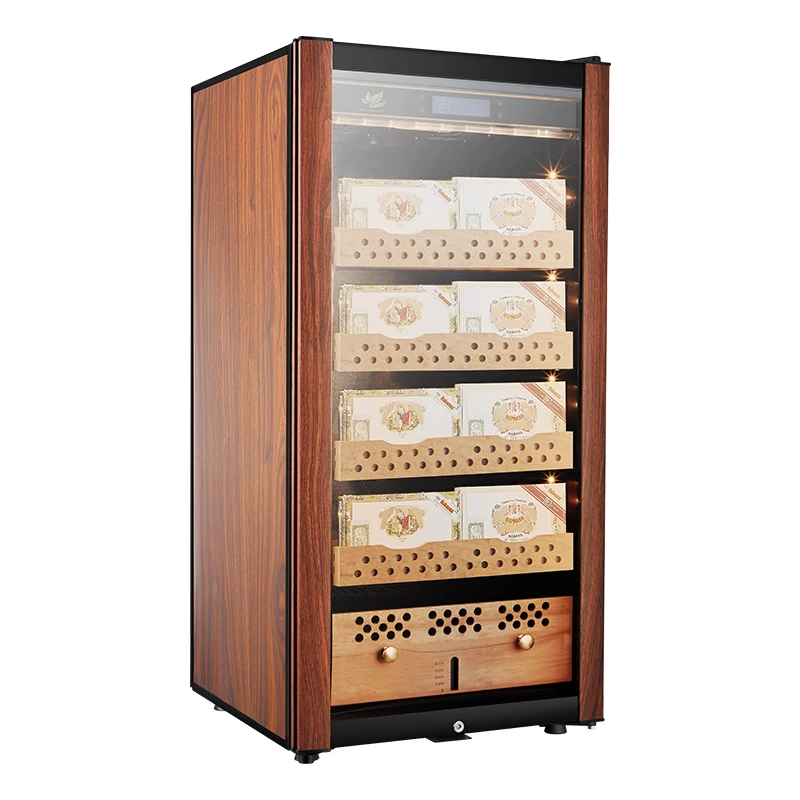 2022  New Design Large humidor for bar Electric Humidity Controlled Display Cigar Cooler Cigar Humidor Cabinet for Cigar bar