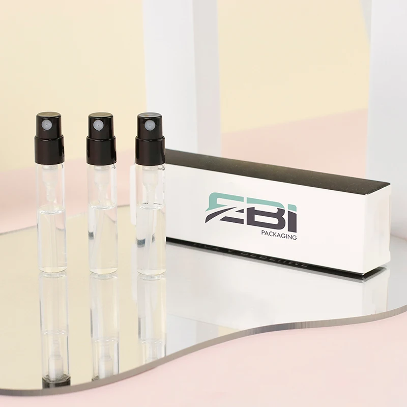 2ml 3ml fine mist spray crimp small perfume tube glass bottle vial